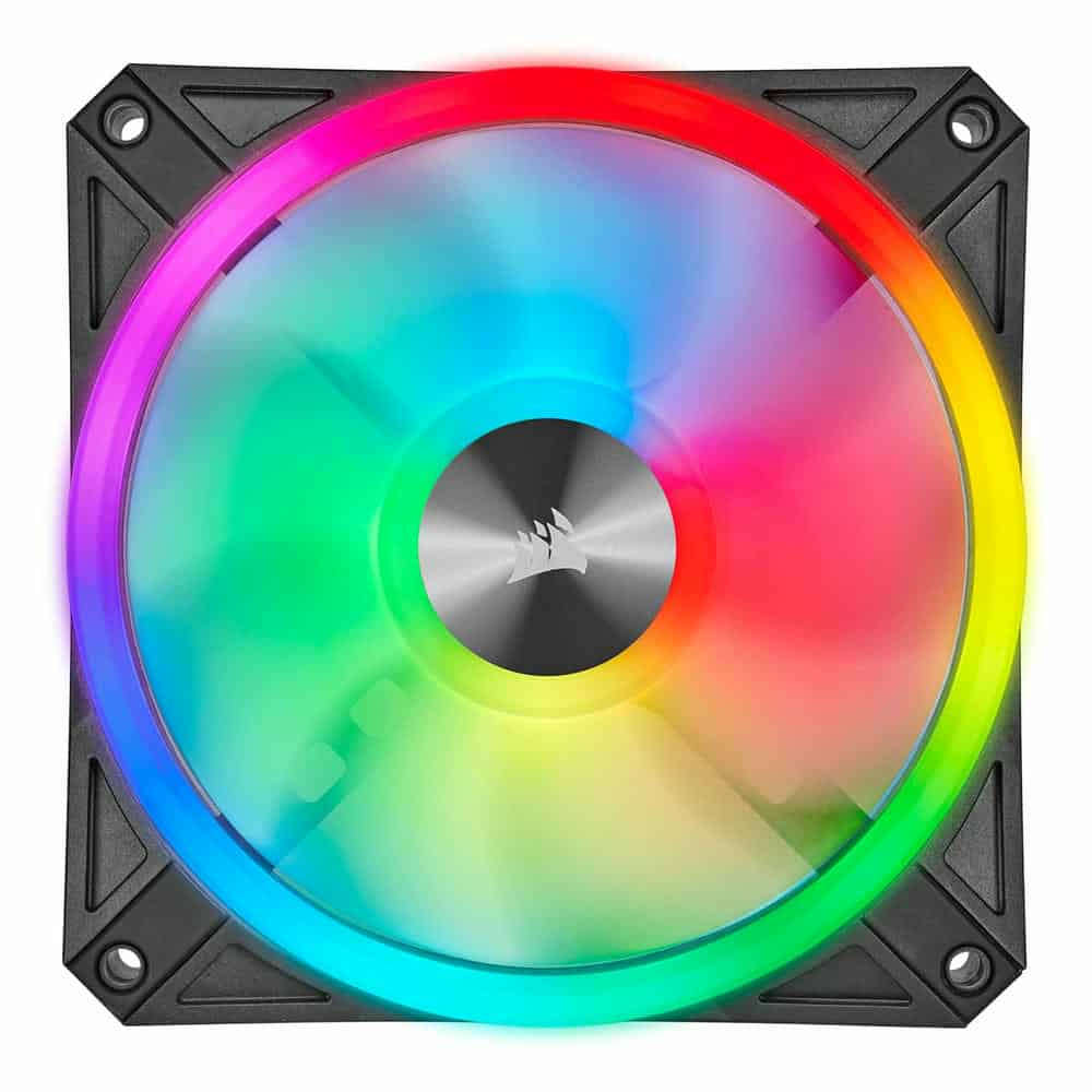 (image for) Corsair iCUE QL120 RGB 120mm PWM Fan Triple Pack inc Lighting Node